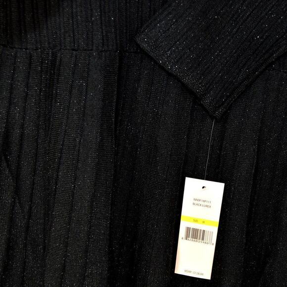 New Nanette Lepore Women's Pleated Skirt Fit & Flare Knit Midi Dress - Picture 5 of 7